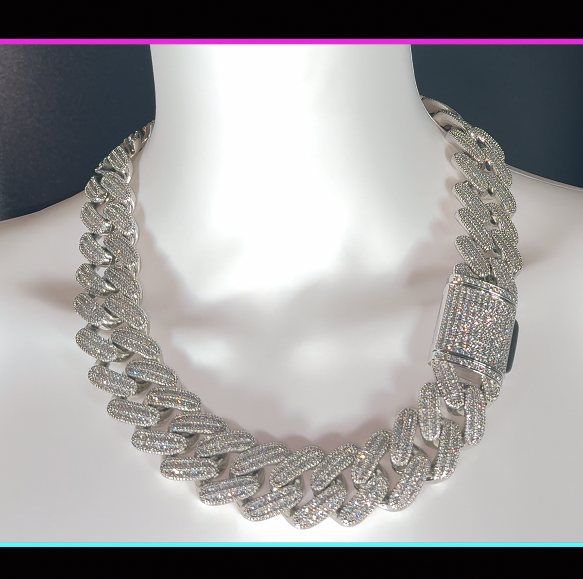 Lab Diamond Cuban Link Chain