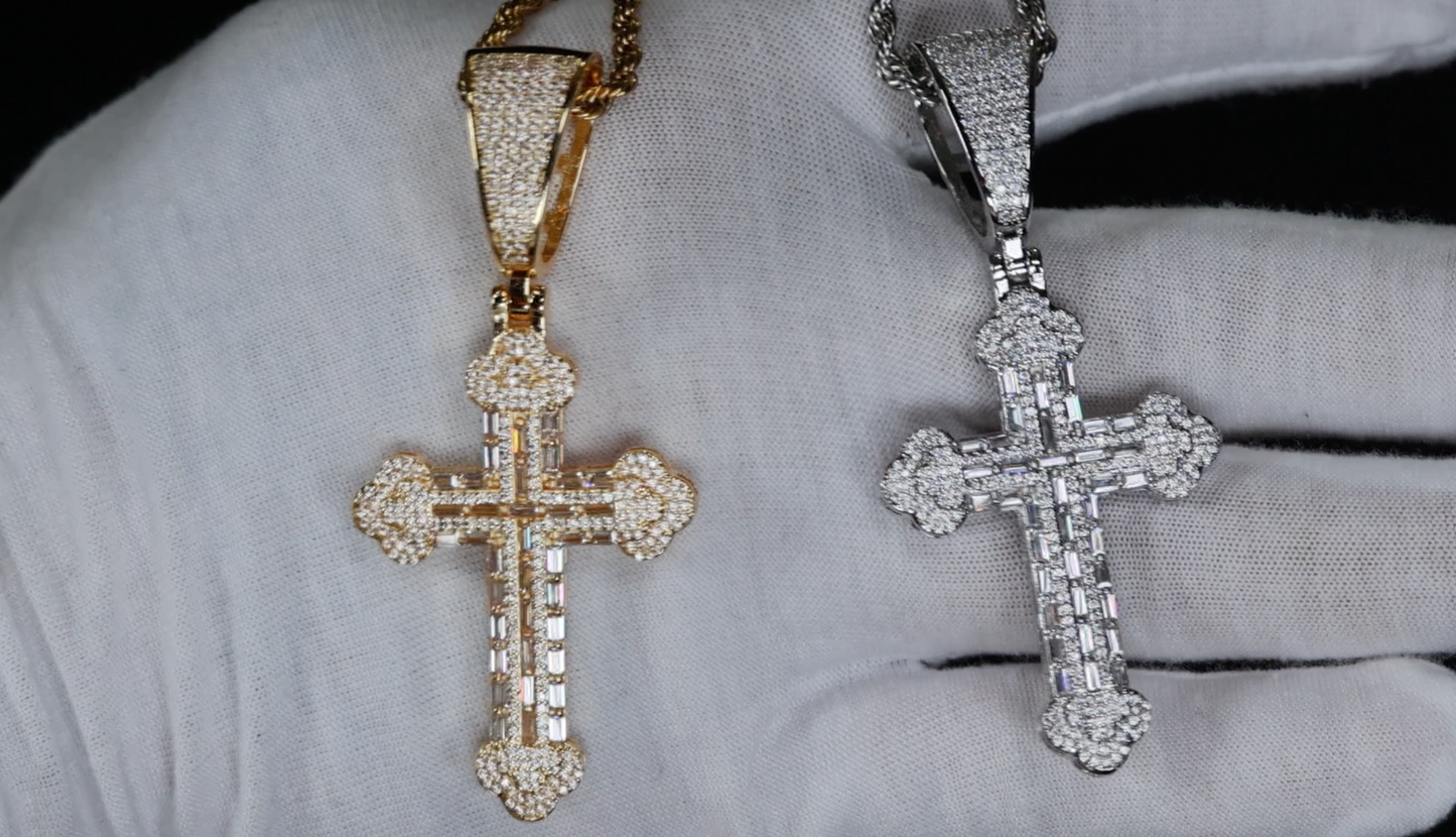 Big Diamond Cross Pendant