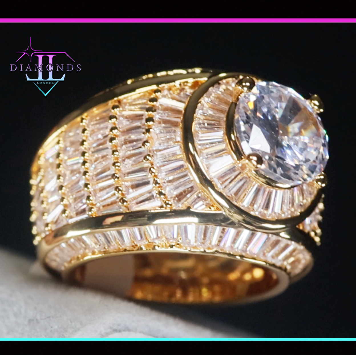 Gold Hip Hop Ring