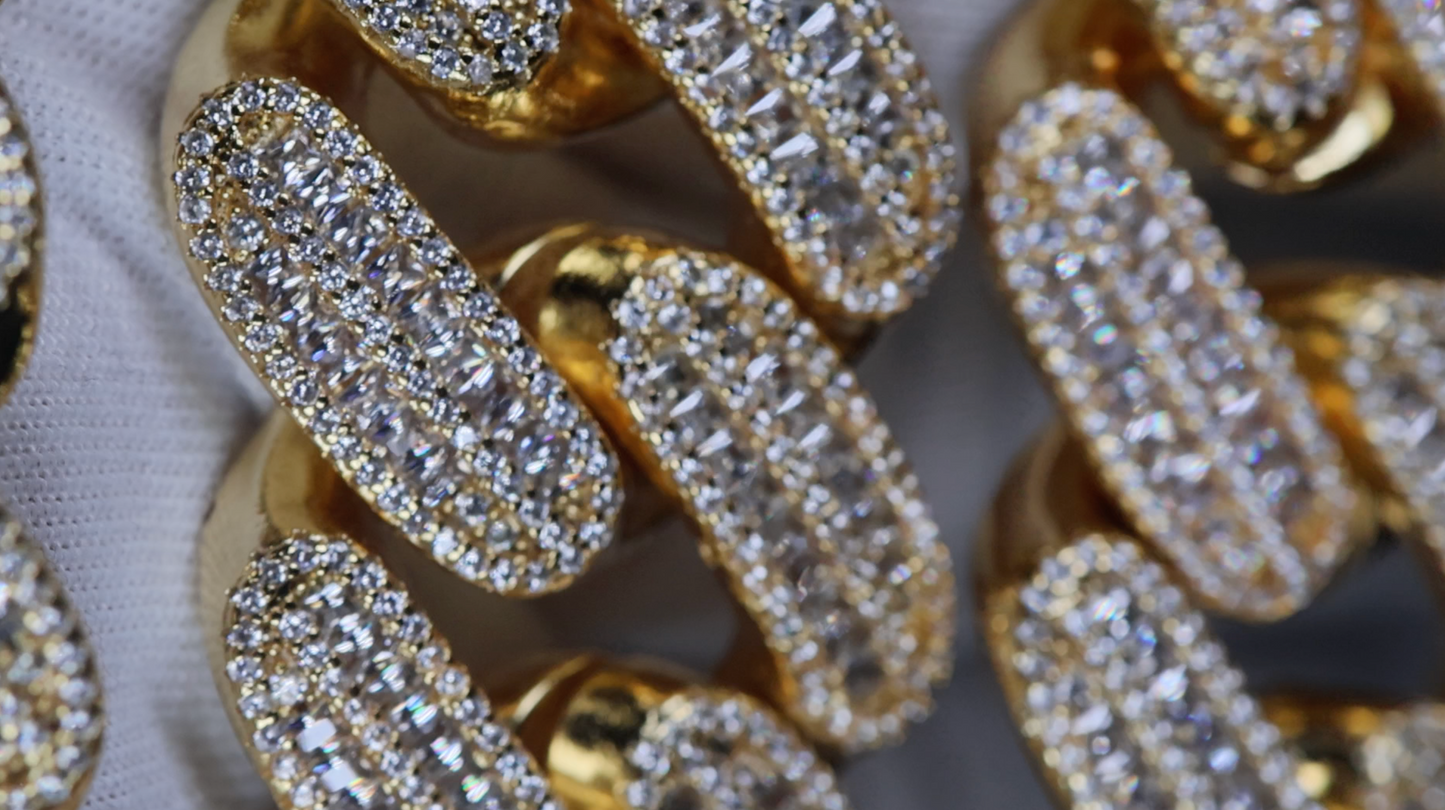 Gold Iced Out Chain