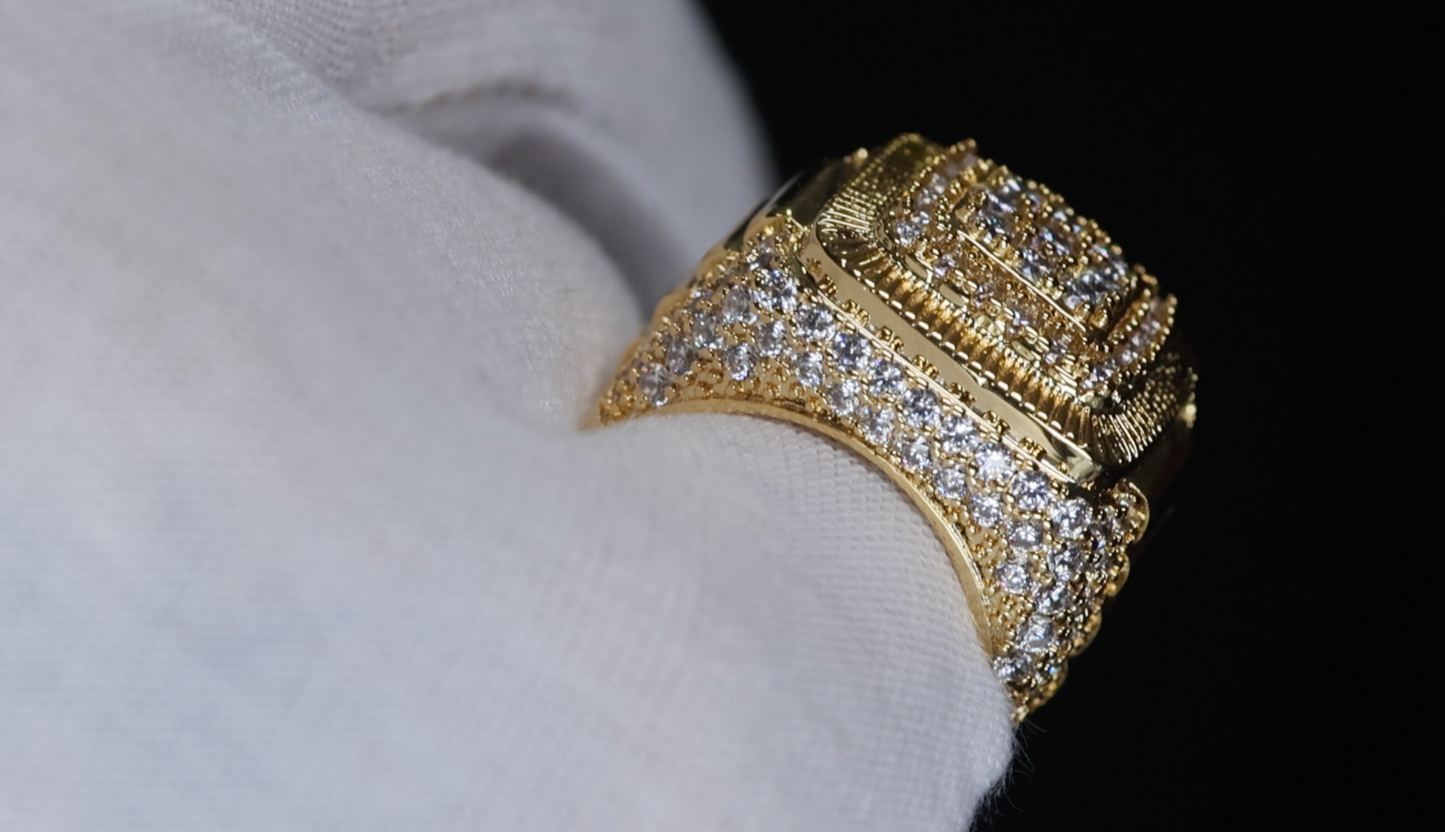 Mens Gold Diamond Ring