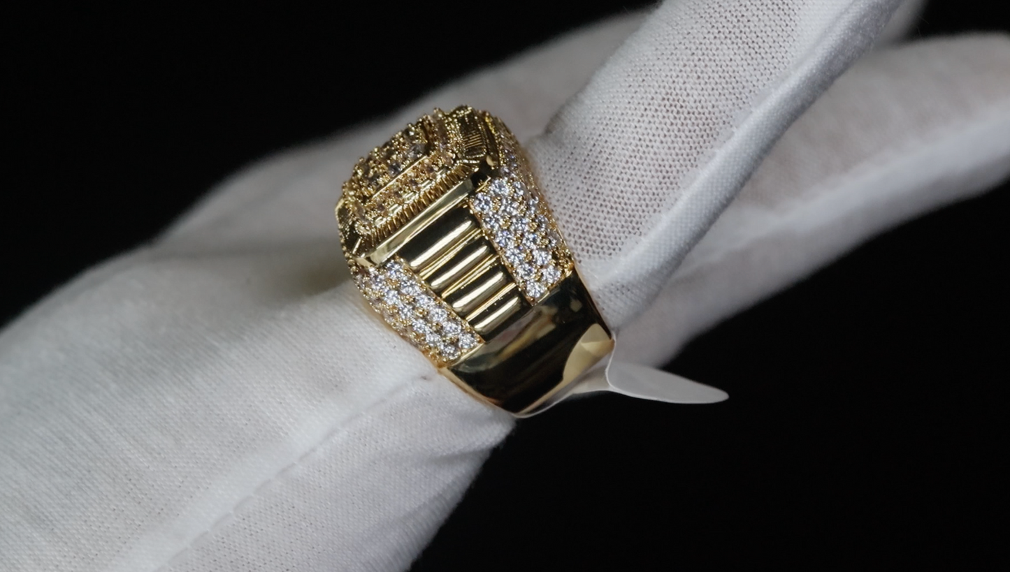 Mens Gold Diamond Ring