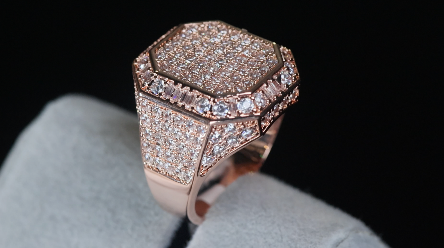 Rose Gold Baguette Ring
