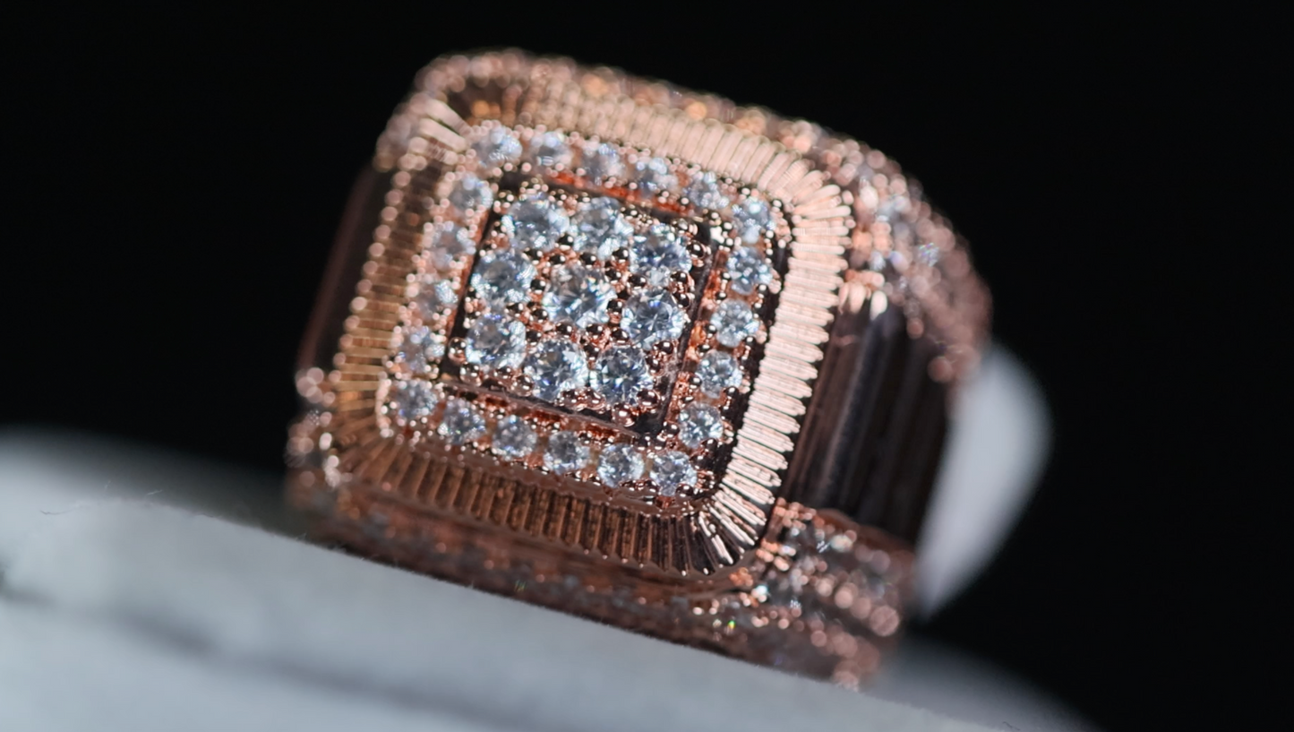 Mens Rose Gold Ring