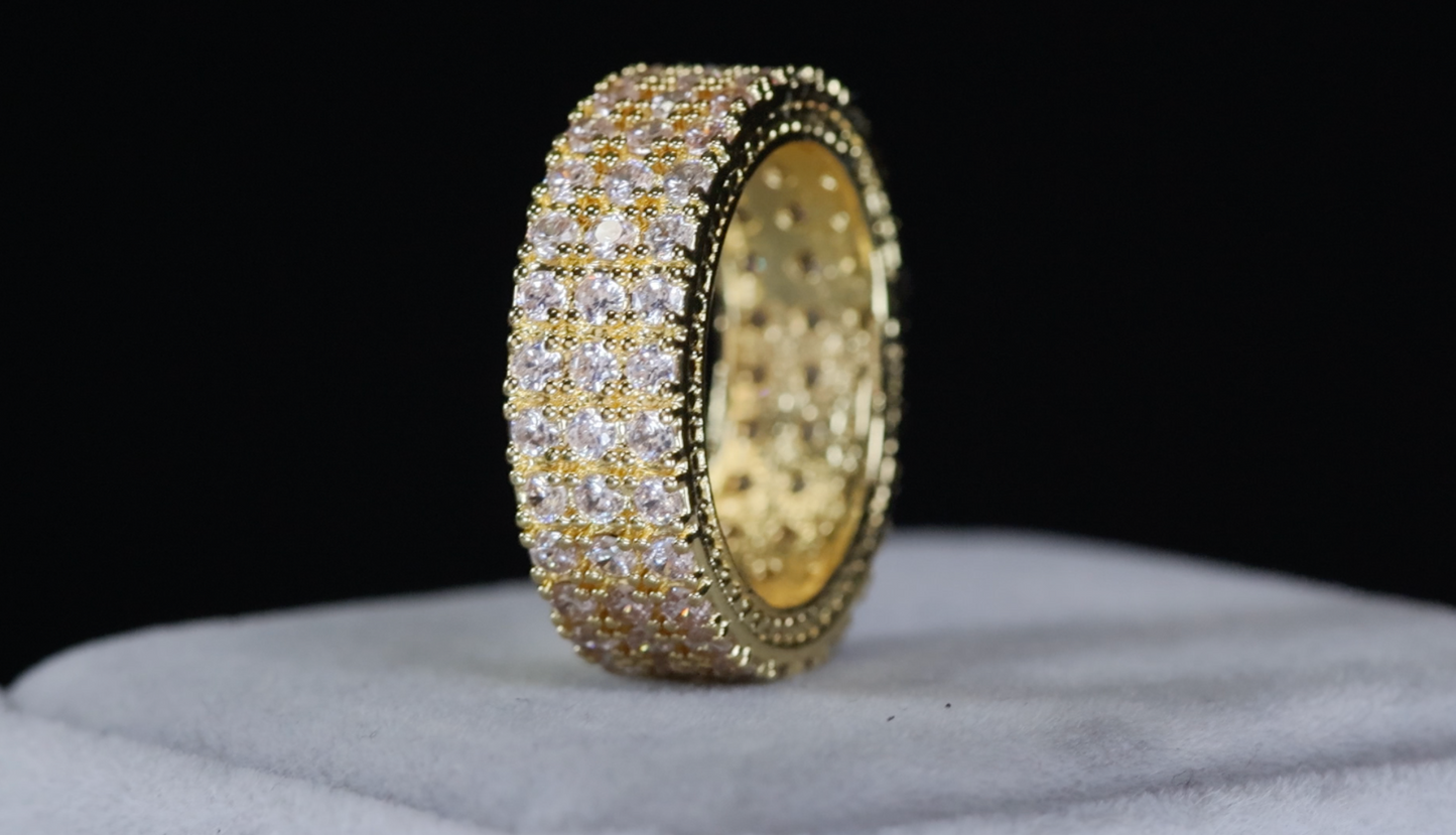 Mens Gold Diamond Wedding Ring