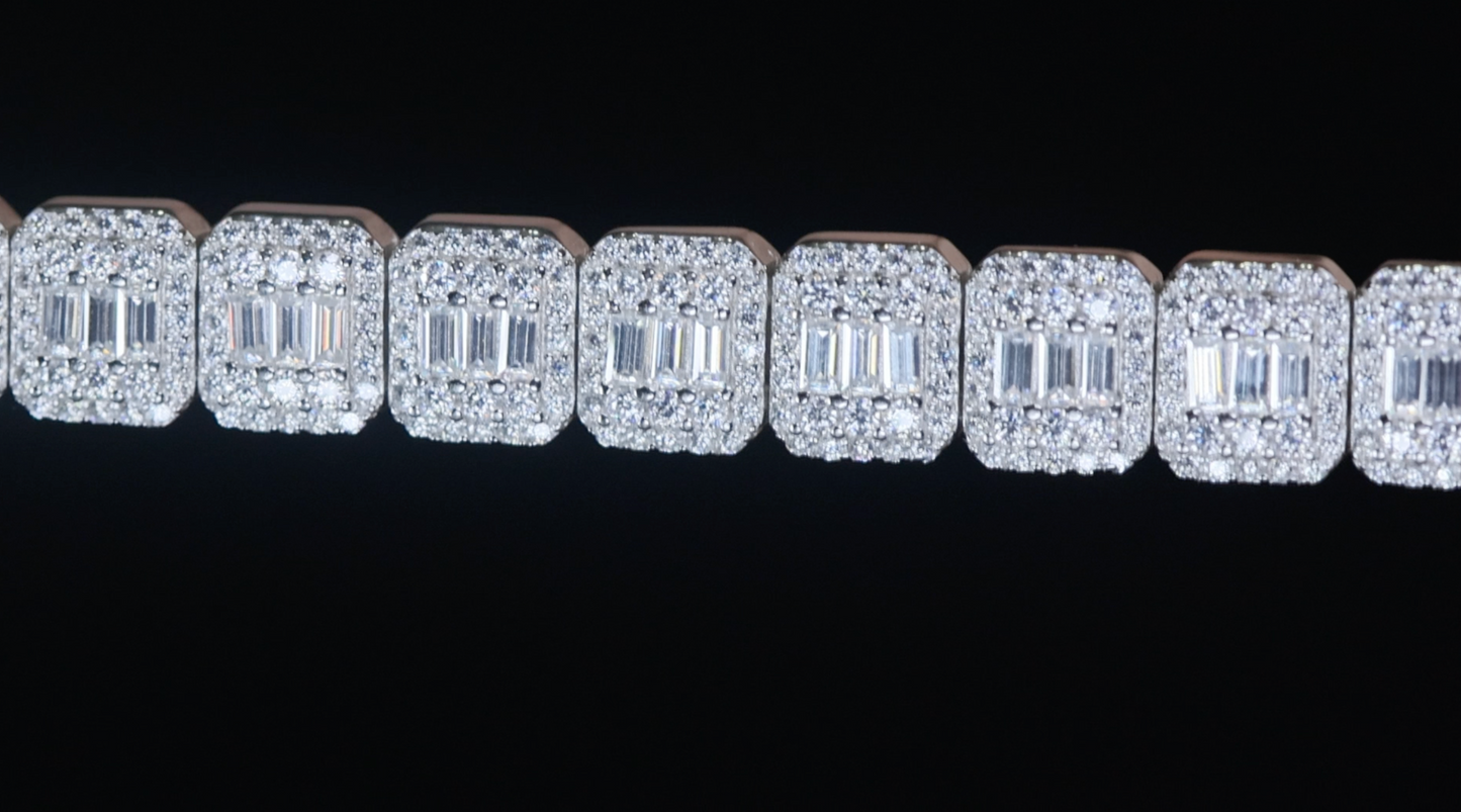 Moissanite Baguette Bracelet
