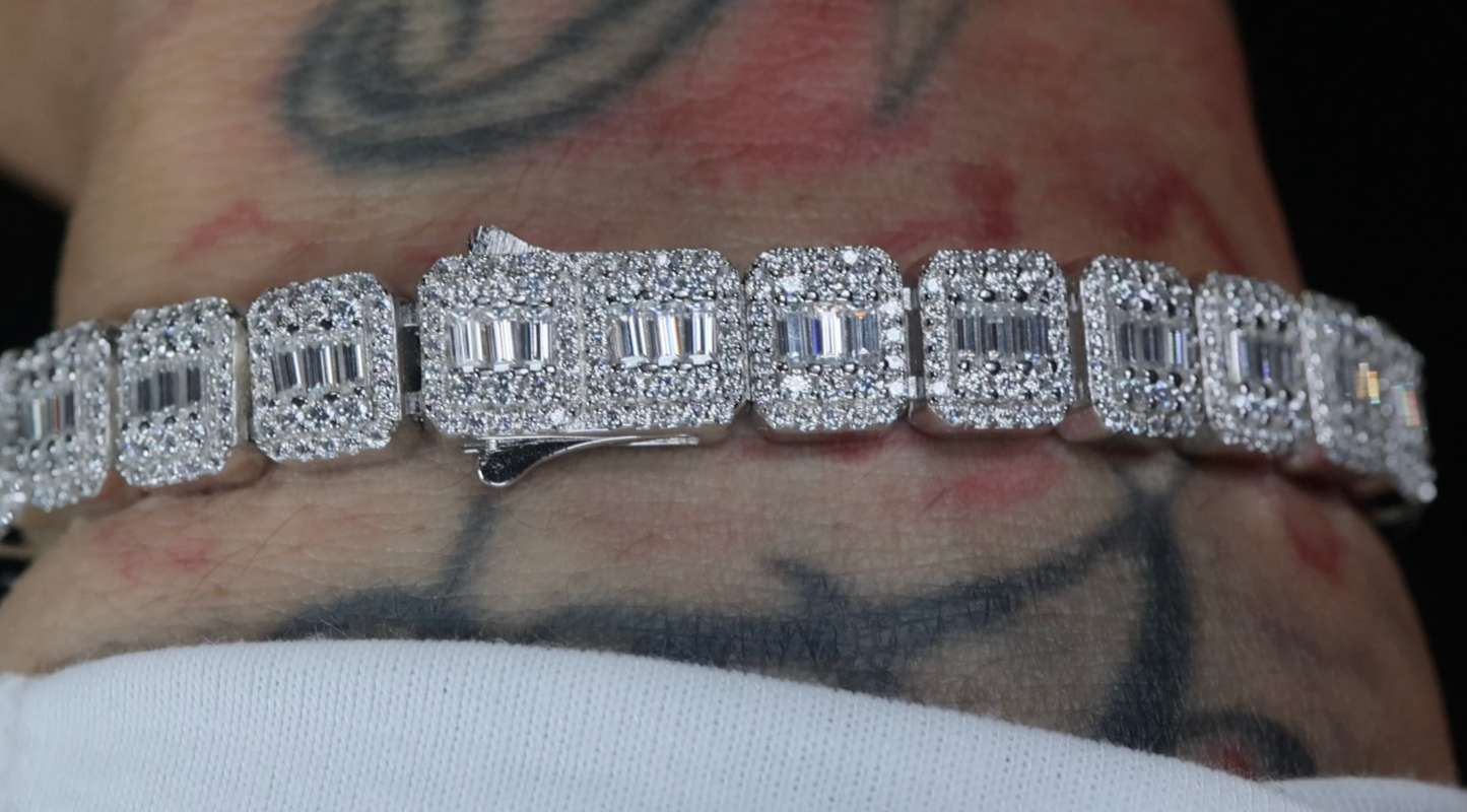 Mens Moissanite Bracelet