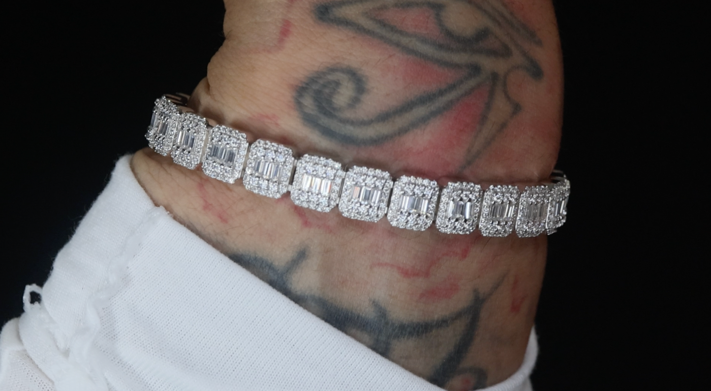 Mens Moissanite Bracelet
