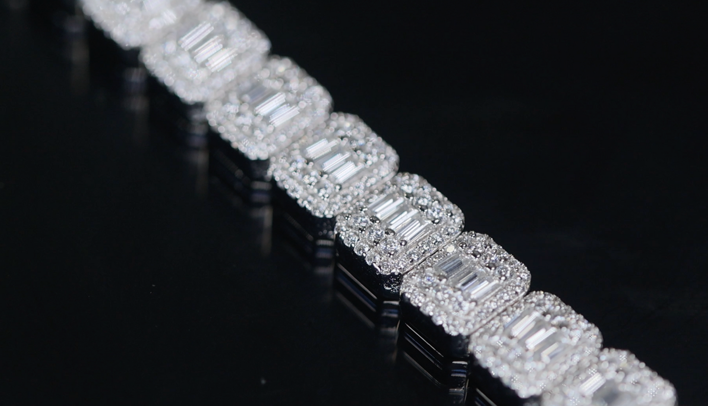 Mens Moissanite Bracelet
