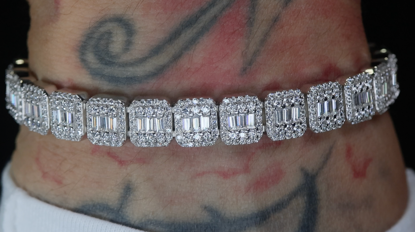 Iced Out Moissanite Bracelet