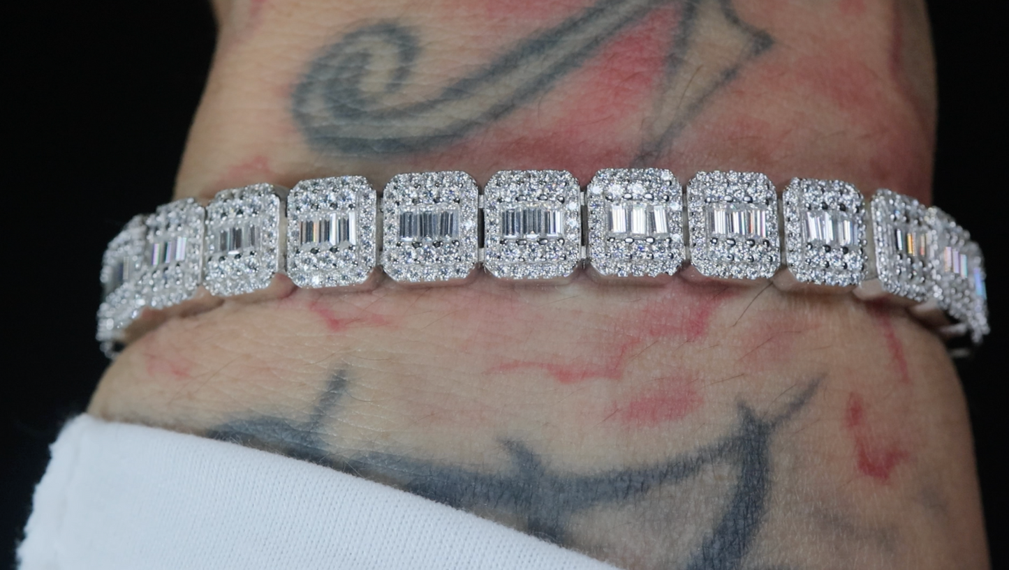 Mens Moissanite Bracelet