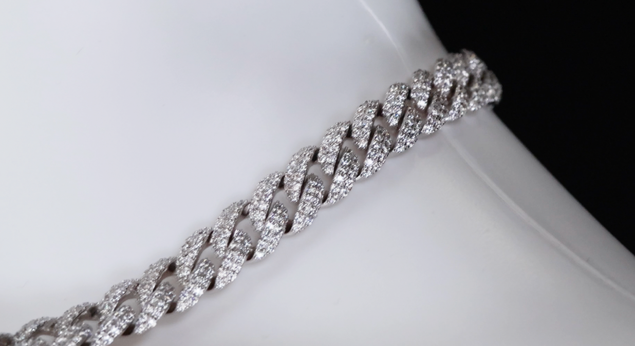 Moissanite Hip Hop Chain