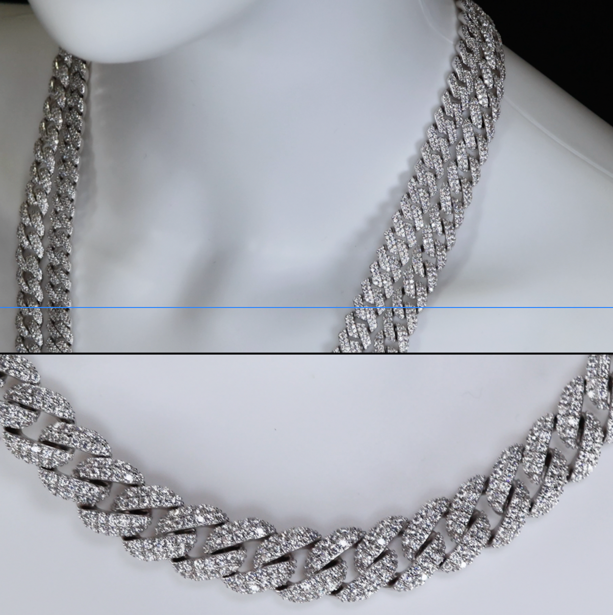 Moissanite Hip Hop Chain