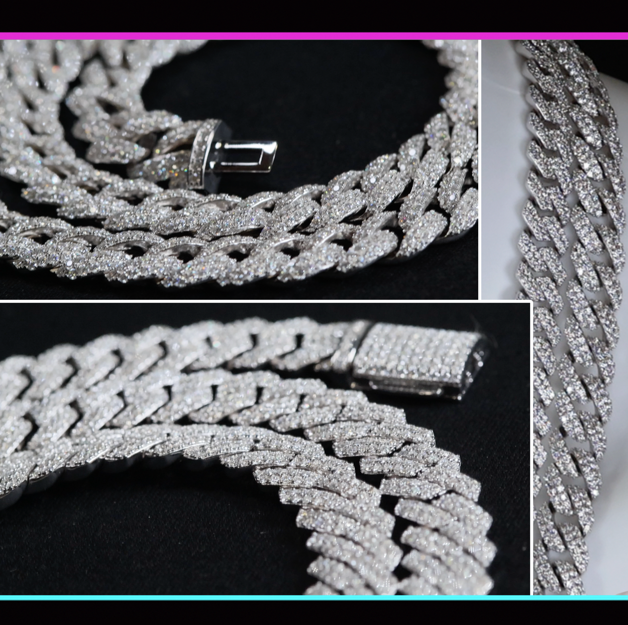 Moissanite Cuban Link Chain