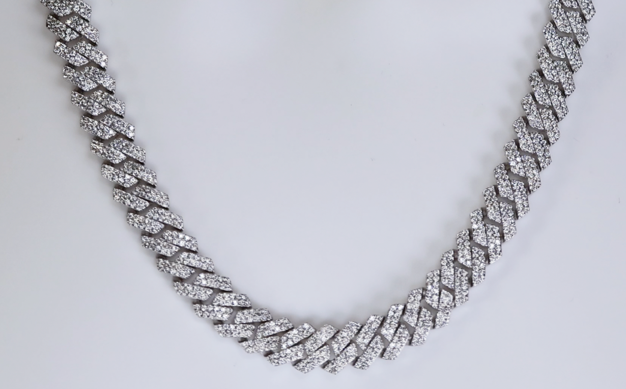 Mens Moissanite Chain