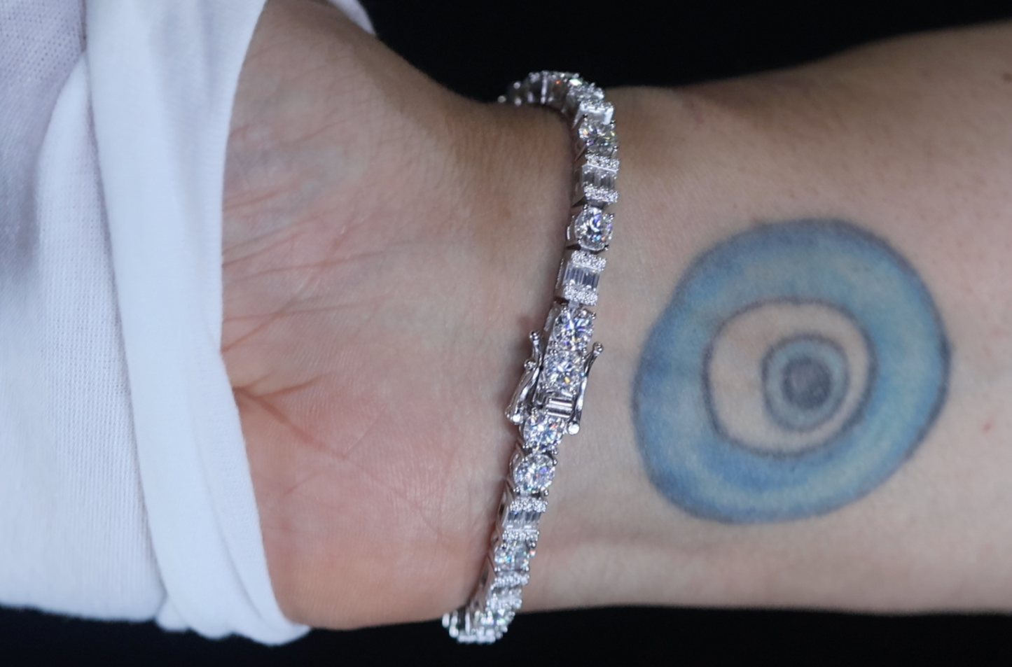 Moissanite Baguette Bracelet Baguette Bracelet