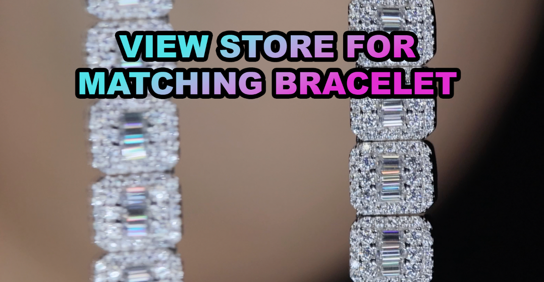 Moissanite Baguette Chain