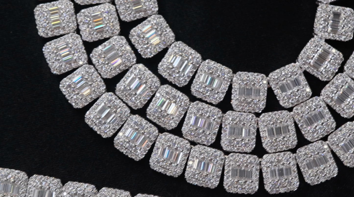 Moissanite Hip Hop Chain