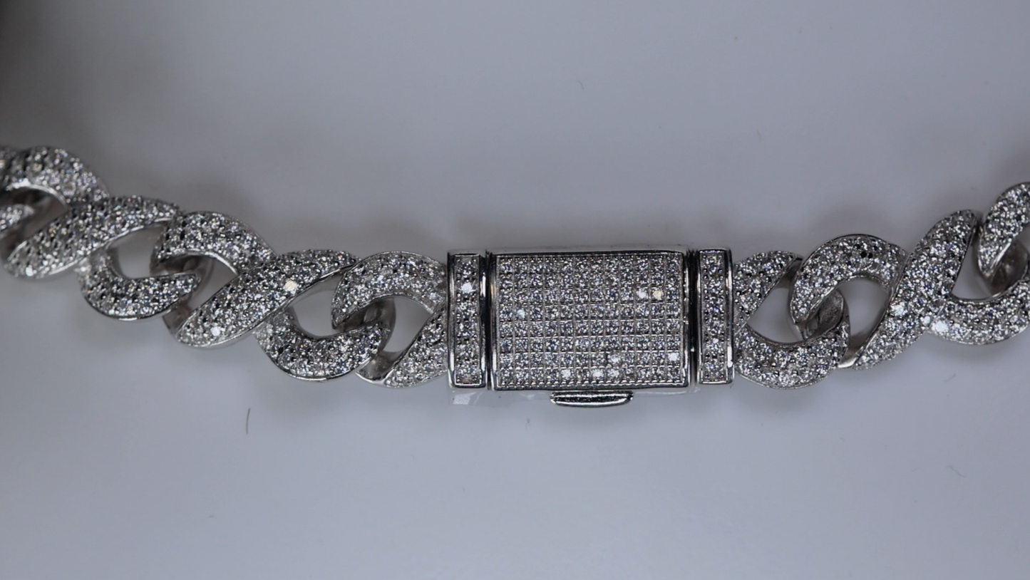 Moissanite Infinity Chain