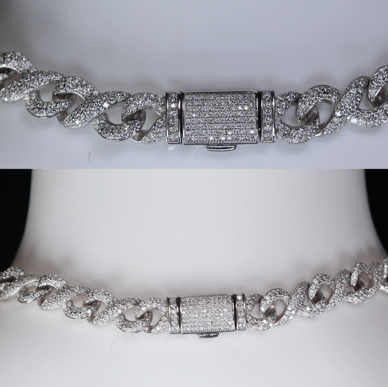Moissanite Infinity Chain