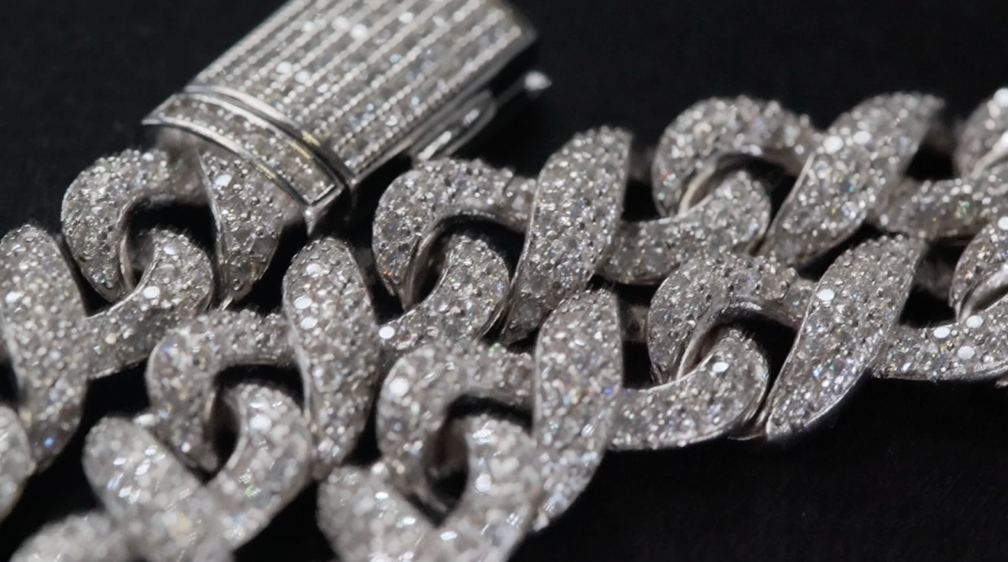 Moissanite Infinity Chain