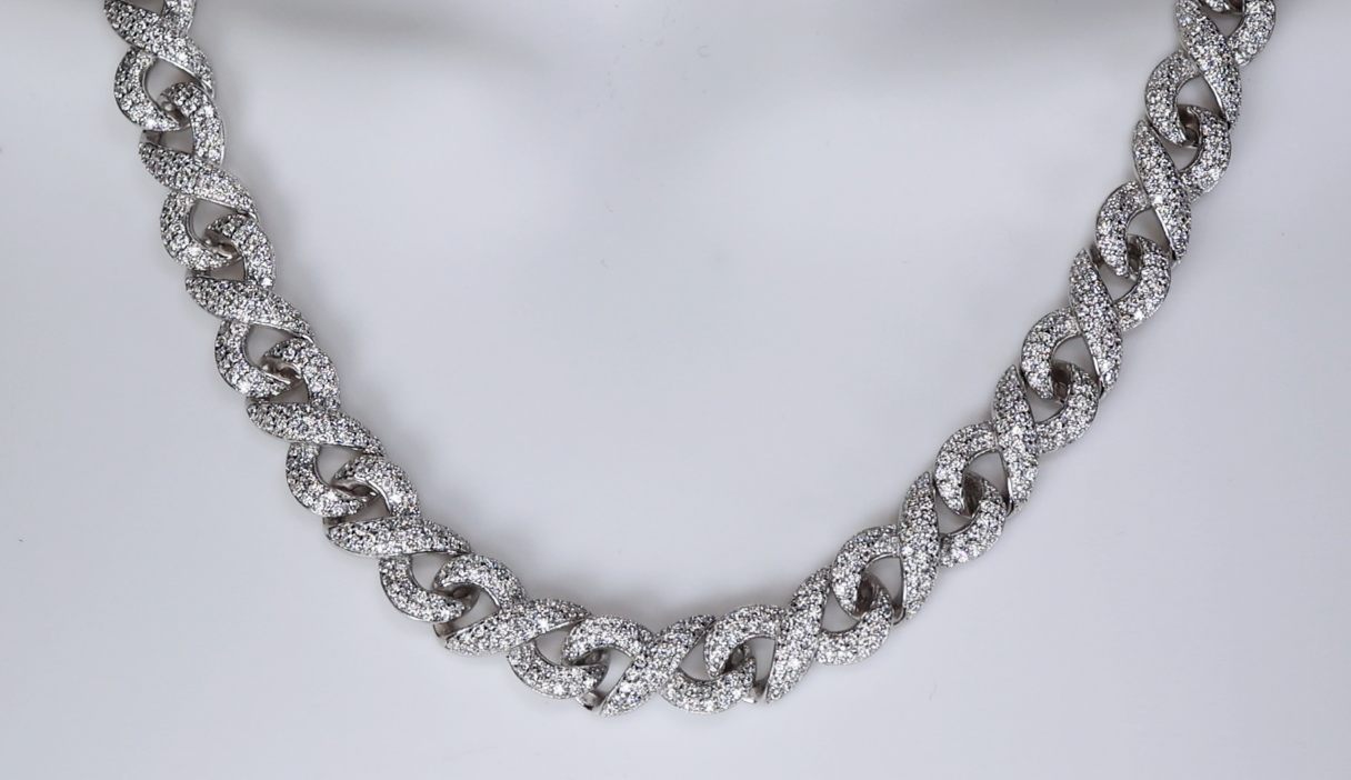Moissanite Infinity Chain