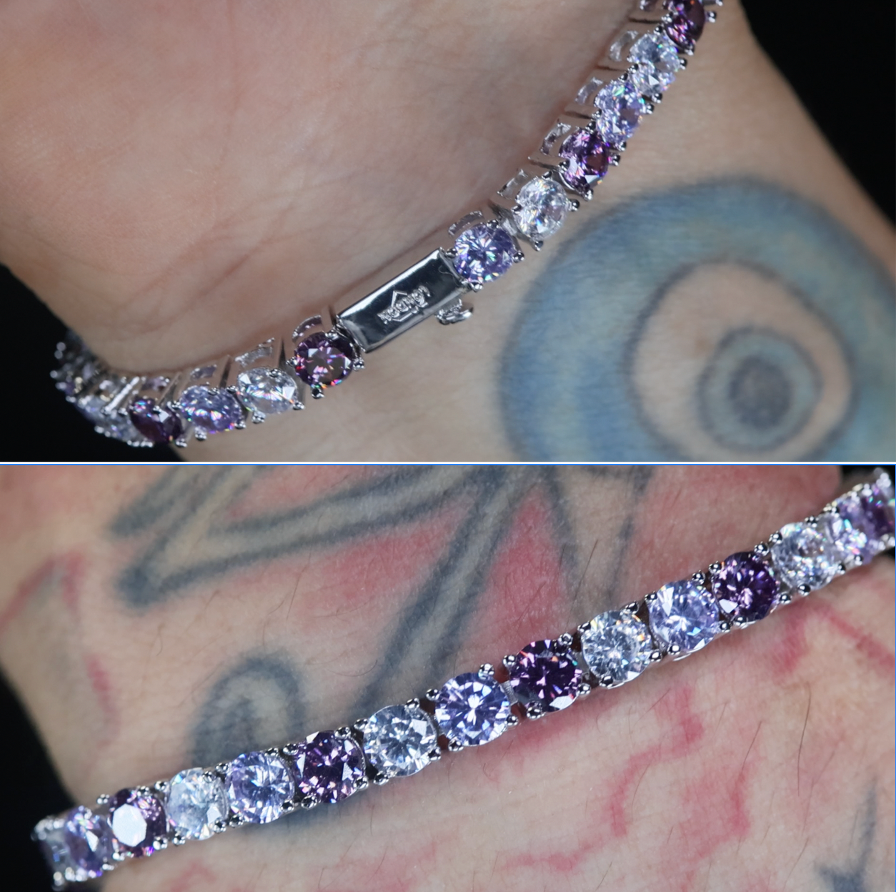 Purple Diamond Bracelet