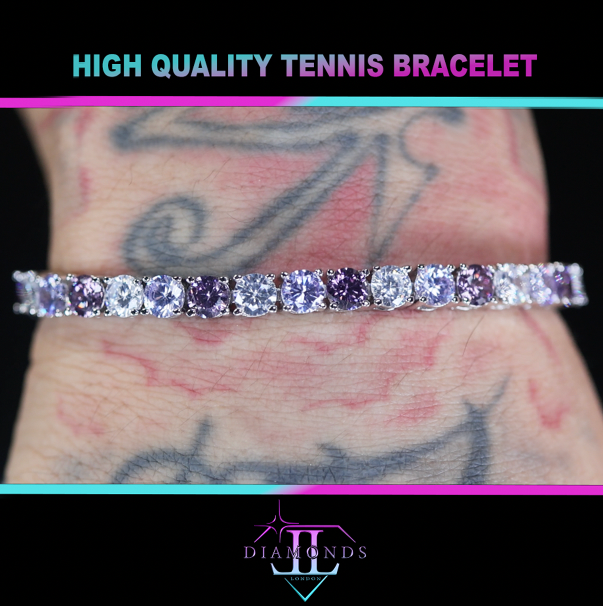 Purple Diamond Bracelet