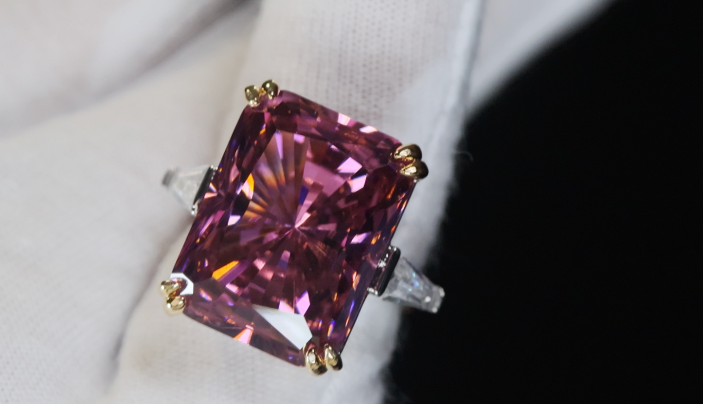 Purple Diamond Ring