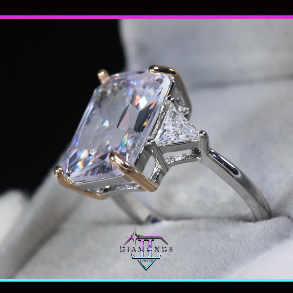 Womens Big Diamond Ring