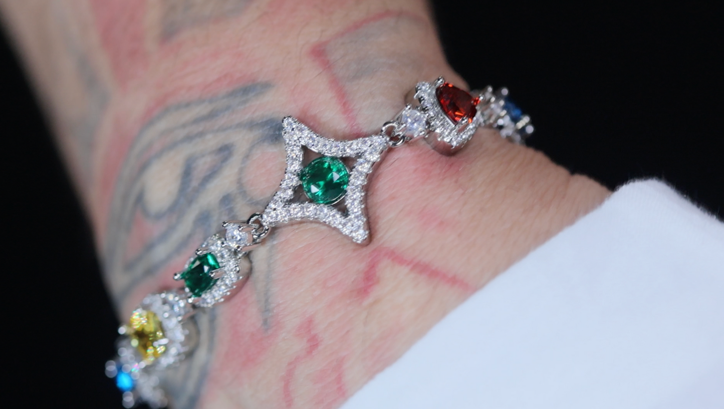 Rainbow Diamond Bracelet