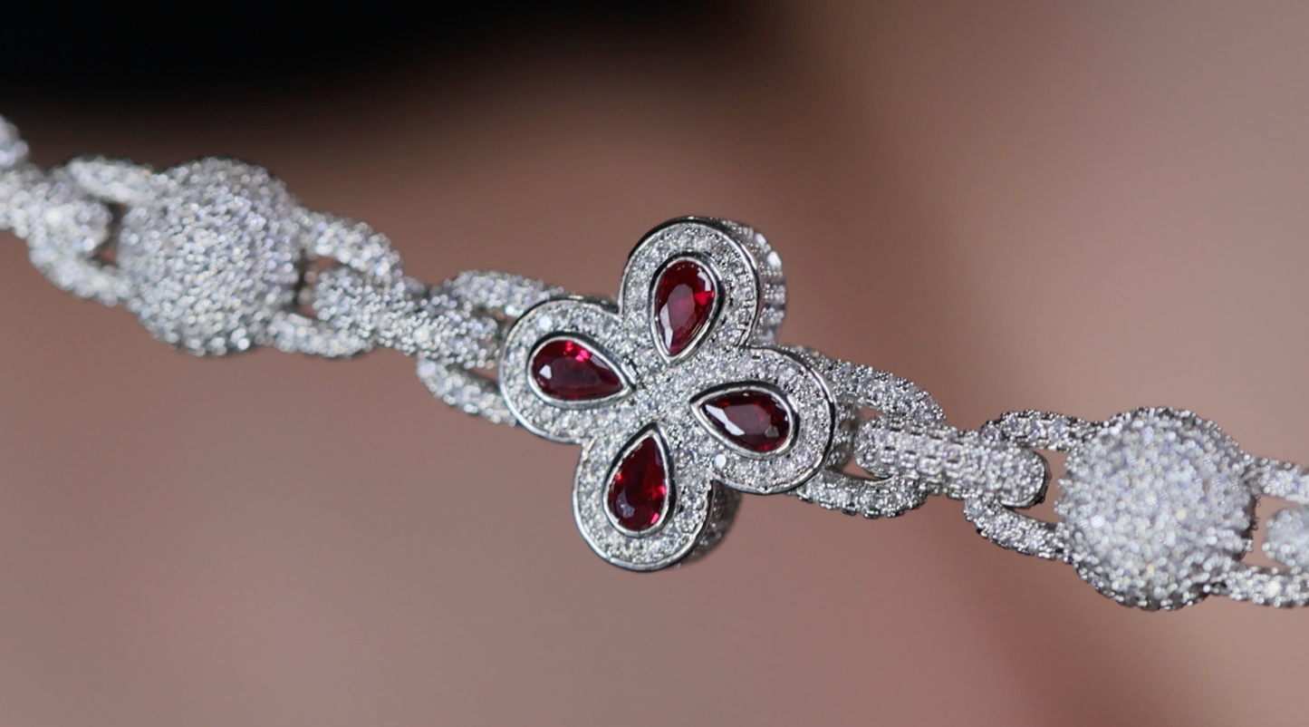 Men's Red Diamond Bracelet