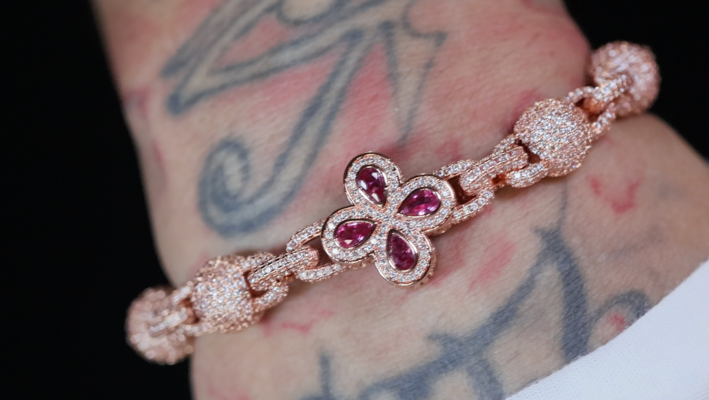 Rose Gold Pink Diamond Bracelet