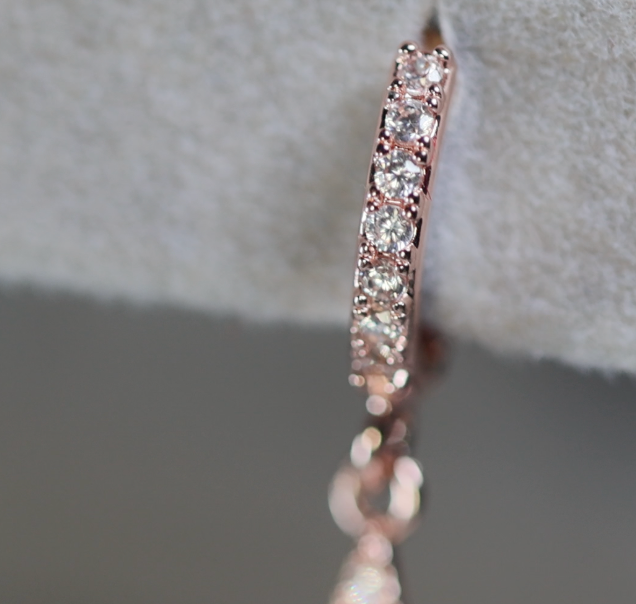 Rose Gold Diamond Star Earrings