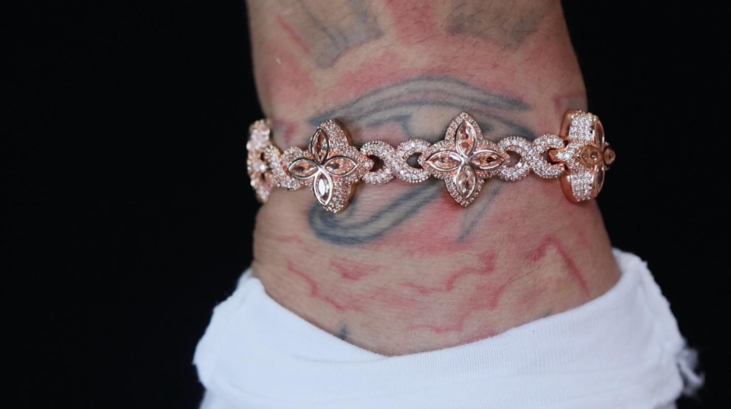 Rose Gold infinity Link Bracelet