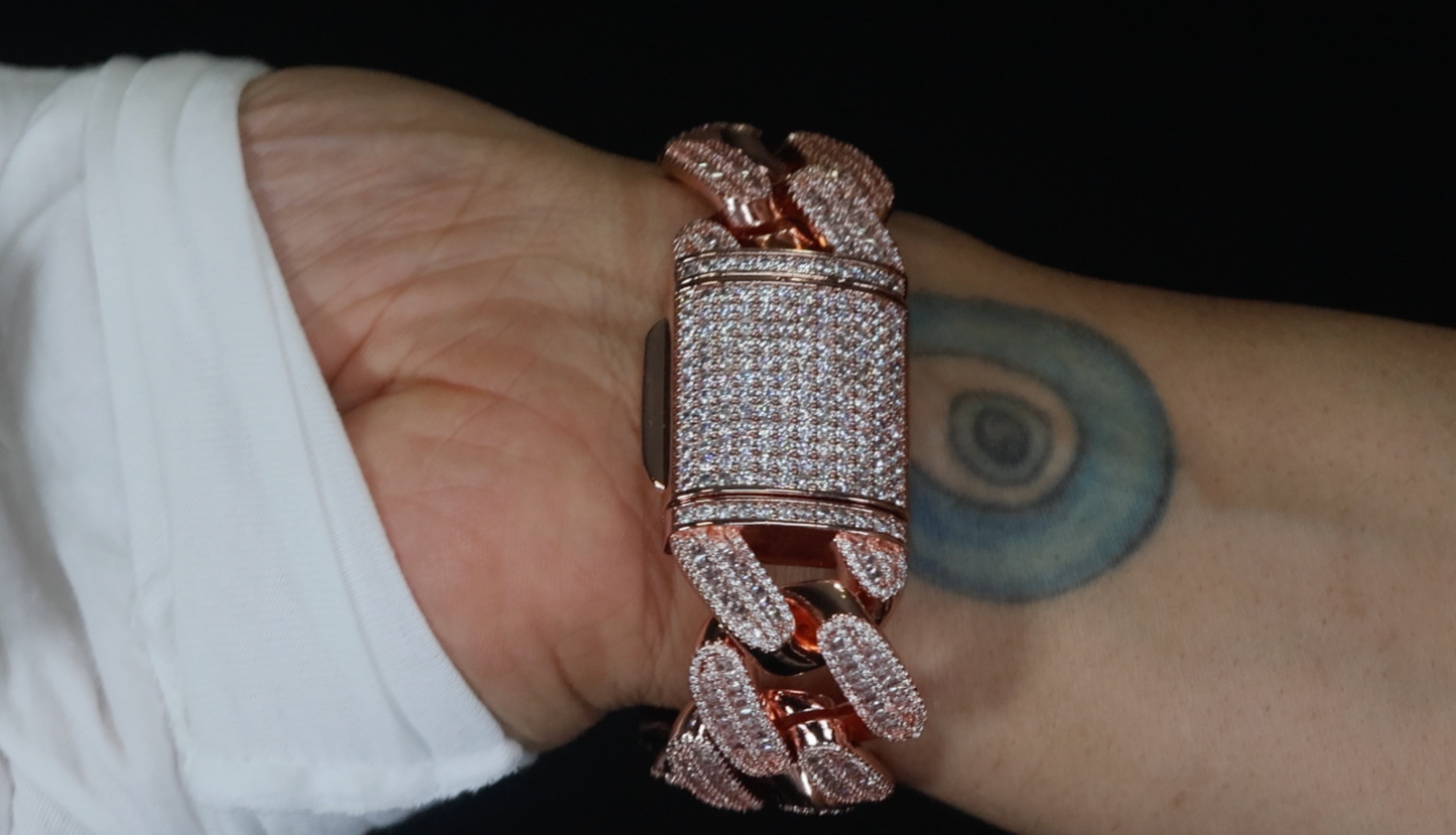 Rose Gold Cuban Bracelet