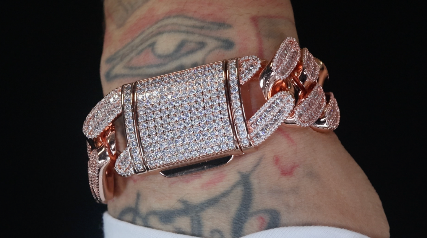 Rose Gold Cuban Bracelet