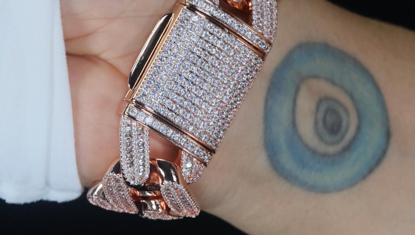 Rose Gold Cuban Bracelet