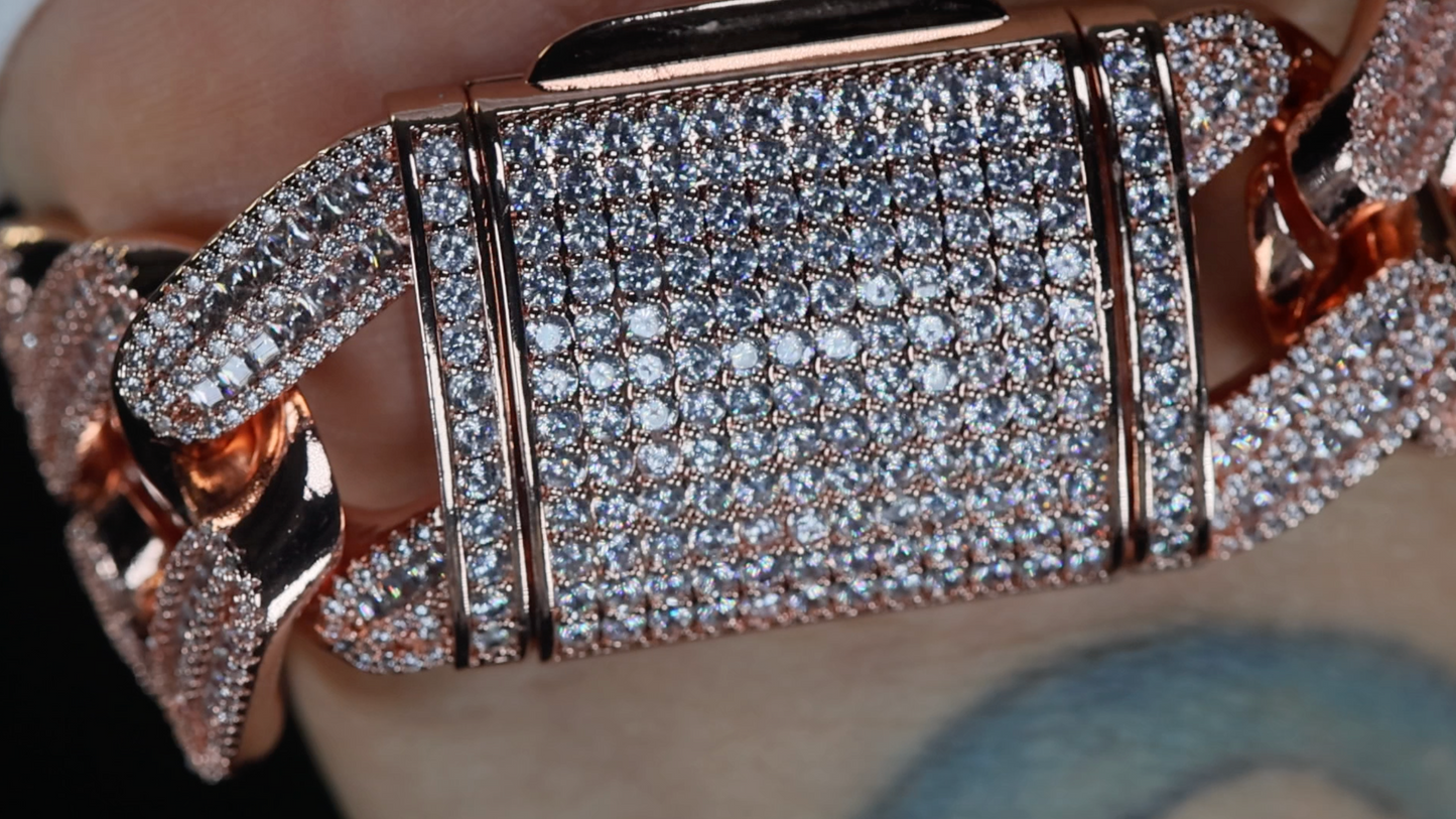 Rose Gold Cuban Bracelet