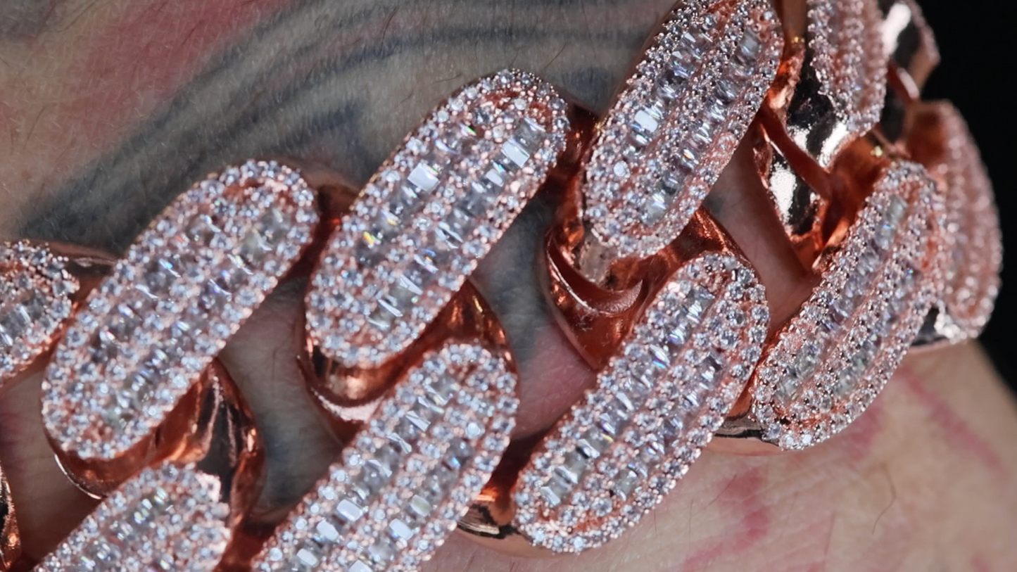 Rose Gold Cuban Bracelet