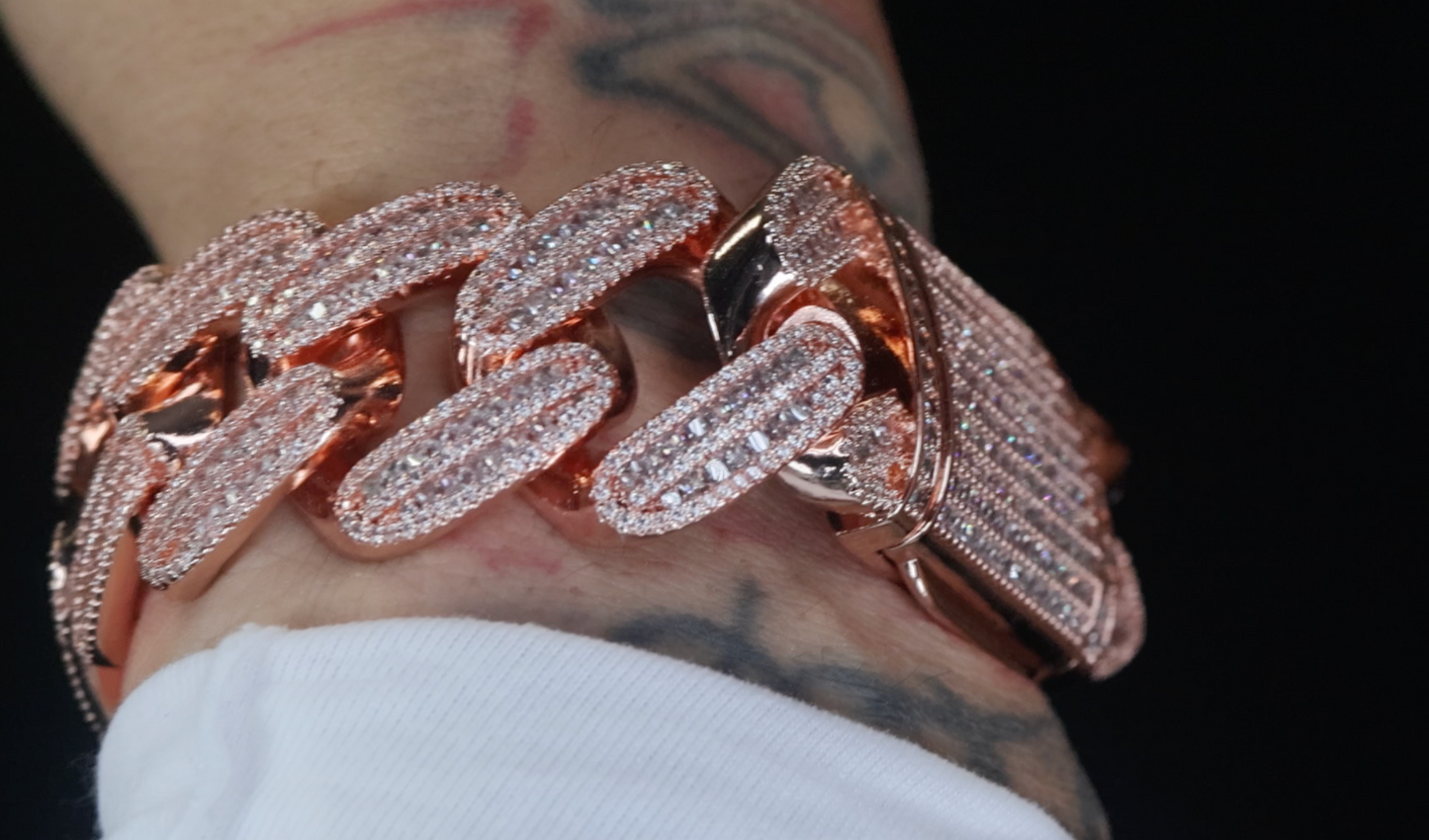 Rose Gold Cuban Bracelet