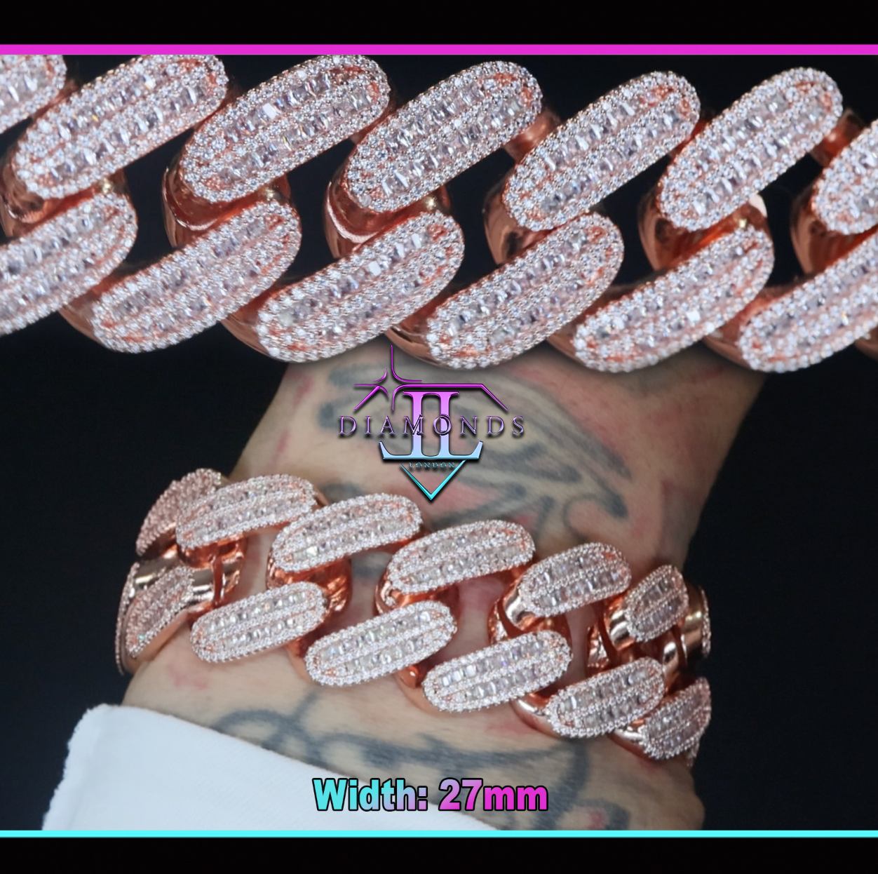 Rose Gold Cuban Bracelet
