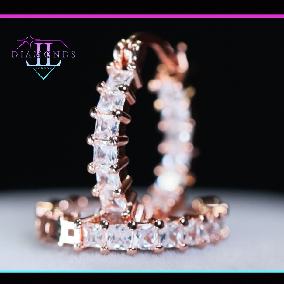 Rose Gold Hoop Earrings