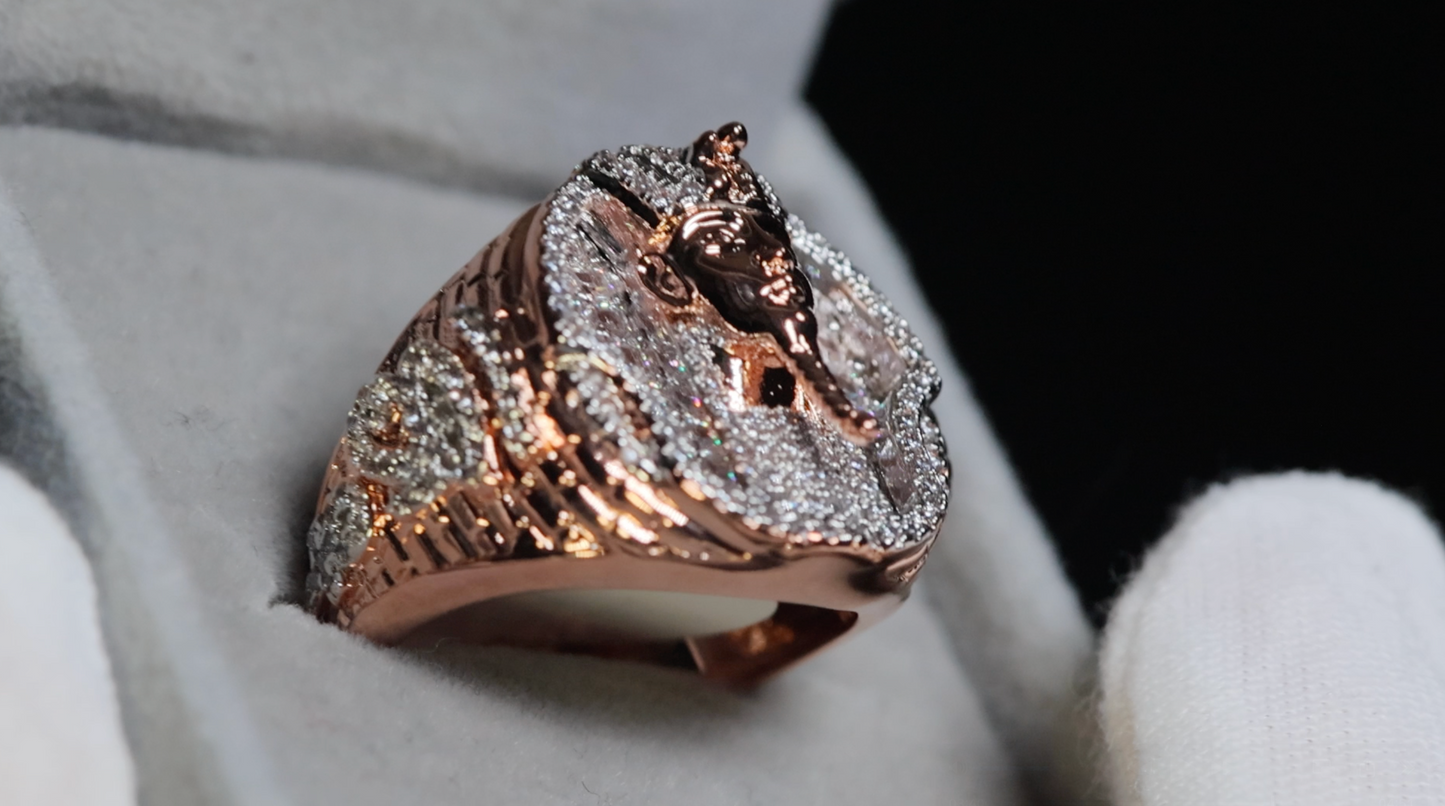 Rose Gold Hip Hop Ring