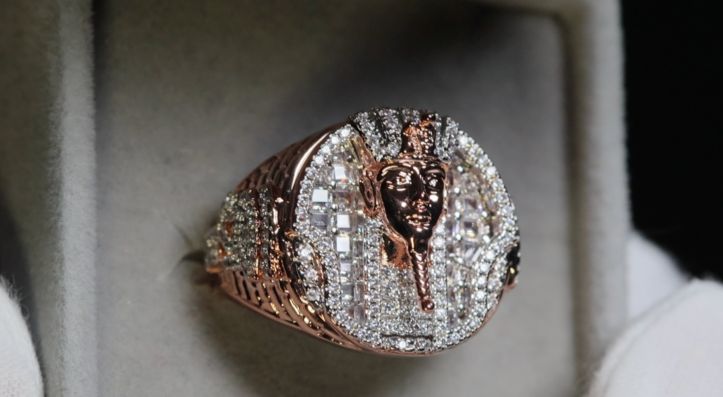 Rose Gold Hip Hop Ring