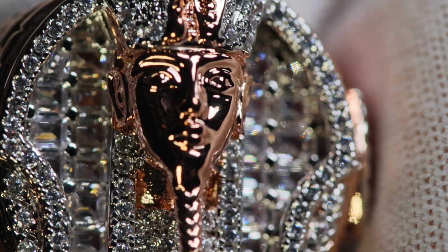 Rose Gold Hip Hop Ring