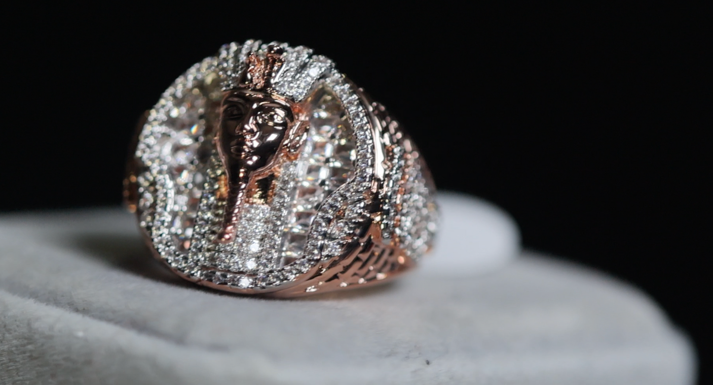 Rose Gold Hip Hop Ring