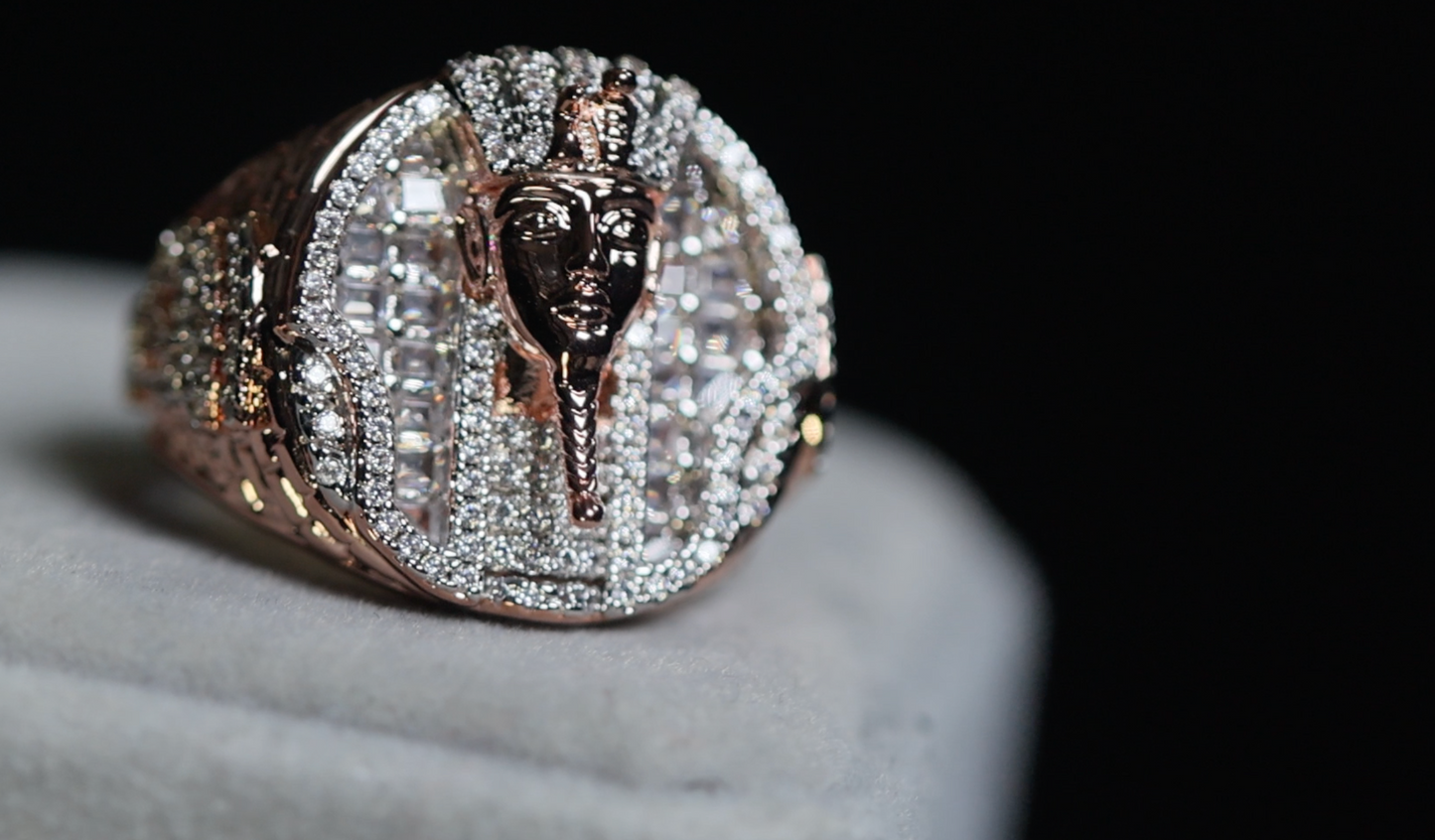 Rose Gold Hip Hop Ring