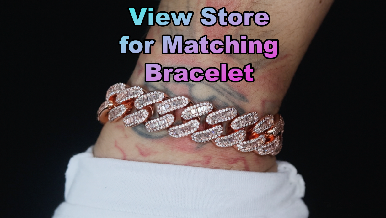 Rose Gold Hip Hop Chain