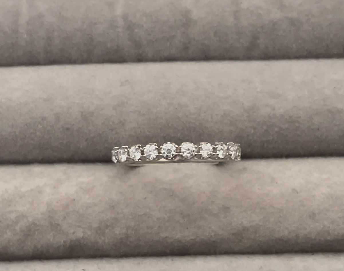womens lab diamond wedding band